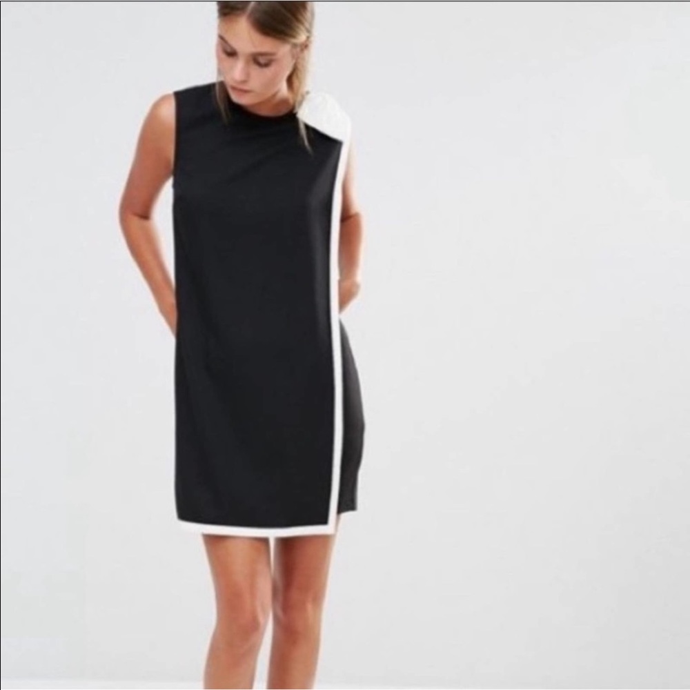Ted Baker Elija Black Dress White Bow Audrey Hepburn